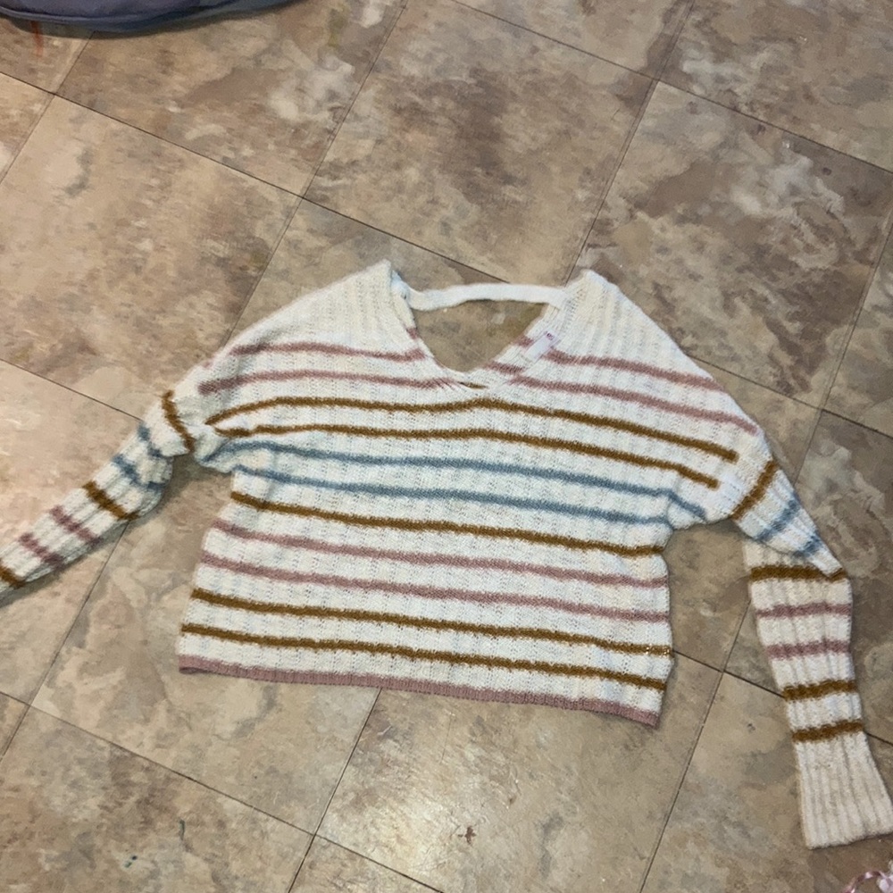 a sweater with fall colors